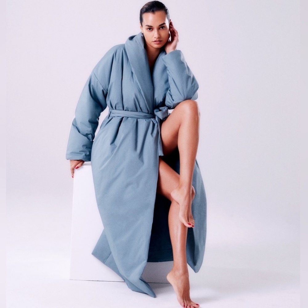 Skims Cotton Duvet Robe in KYANITE